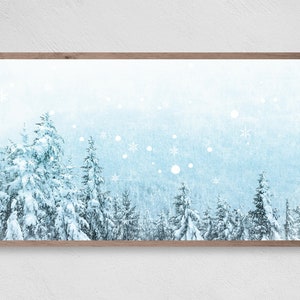 Samsung Frame TV Art, Winter Wonderland, Instant Download, Winter, Christmas, Snow, Frame TV Art, Samsung Art TV, Digital Download