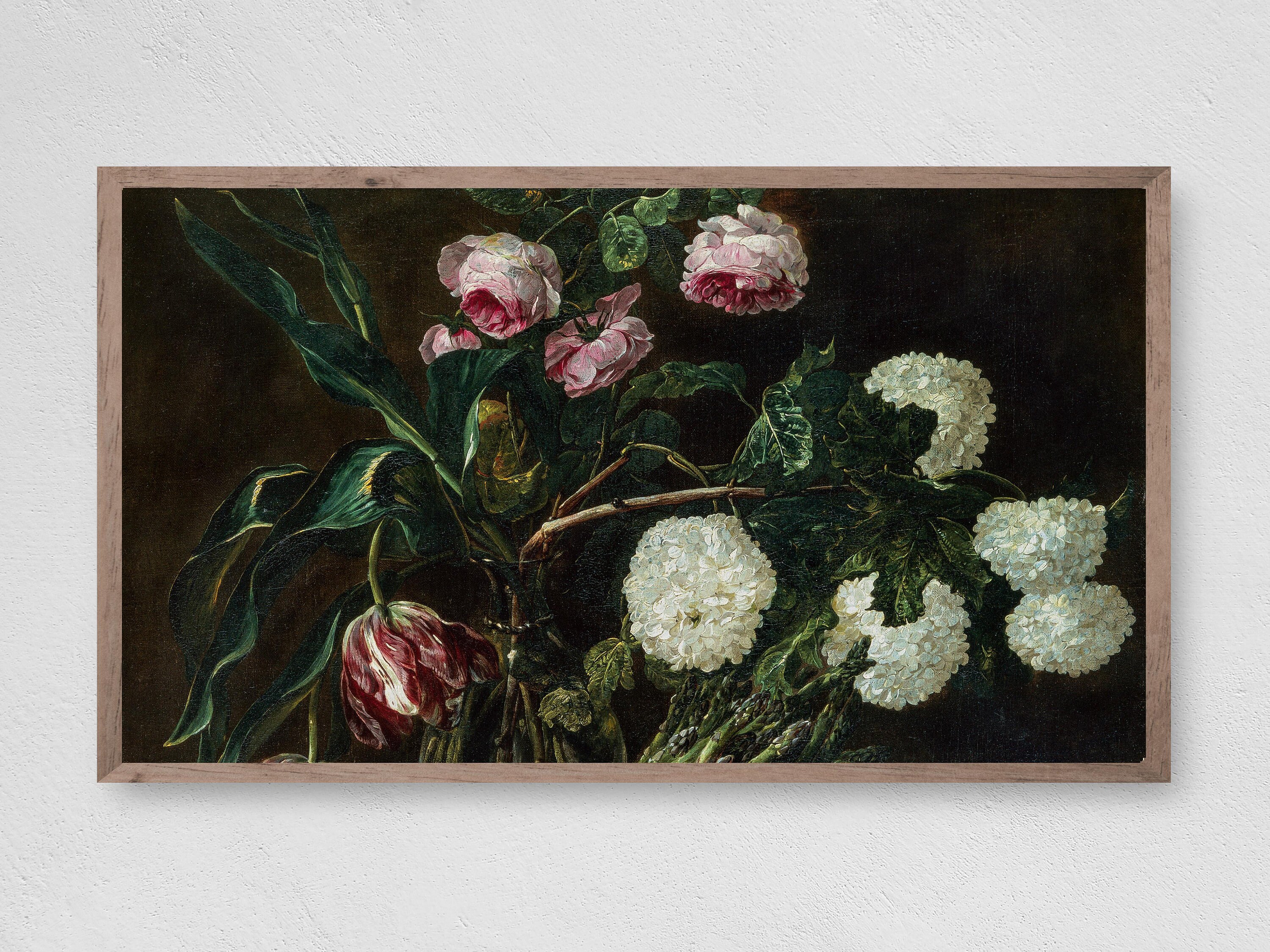 Pink Flowers Art for The Frame Tv Samsung Frame TV Art Spring Flowers Frame TV Digital Art Frame Tv