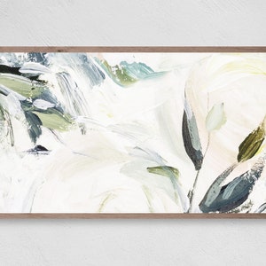 Samsung Frame TV Art, Modern Acrylic Leaves, Samsung Art TV, Abstract Art, Digital Download for Samsung Frame, LG tv art