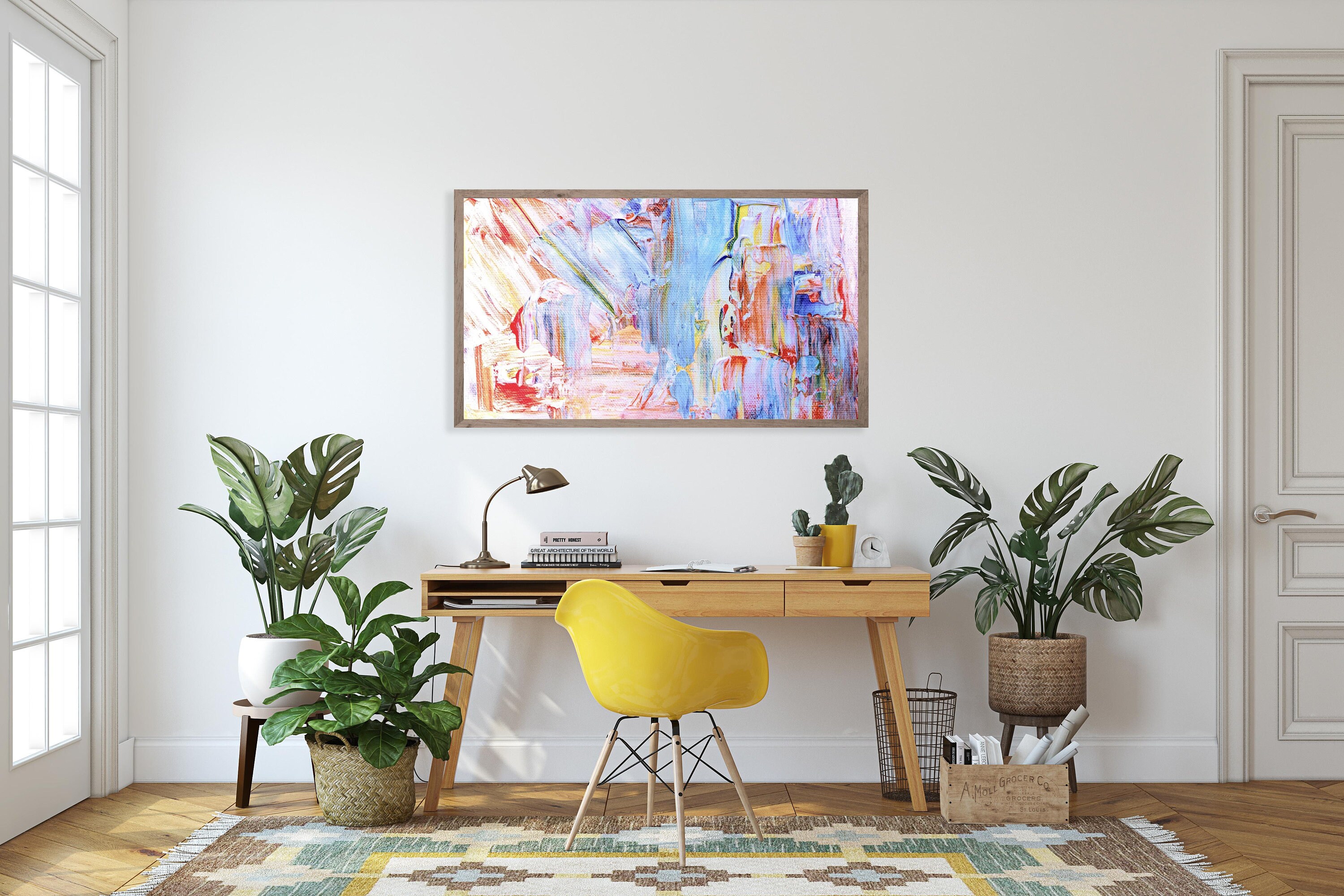 Samsung Frame TV Art Instant Download Chunky Paint on - Etsy