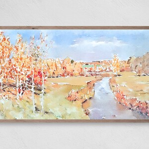秋の風景、Samsung Frame TV アート、インスタントダウンロード、秋、葉、Frame TV アート、Samsung Art TV、Samsung Frame のデジタルダウンロード