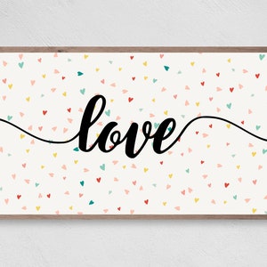 Valentine&#39;s Day Samsung Frame TV Art, Tiny Heart Love, Instant Download, Valentine, Frame TV Art, Samsung Art tv