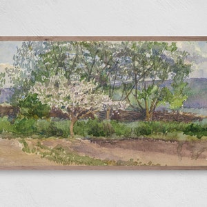 Samsung Frame TV Art, Instant Download, Watercolor Trees, Frame TV Art, Samsung Art TV, Digital Download for Samsung Frame