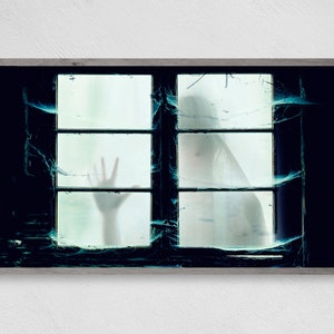 Samsung Frame TV Art, Ghost in the Window, Instant Download, Halloween, Frame TV Art, Samsung Art TV, Digital Download for Samsung Frame