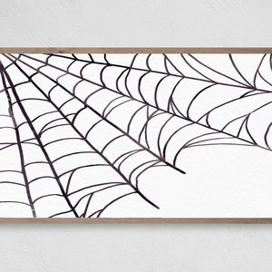 Minimalist Cobweb, Samsung Frame TV Art, Halloween, Frame TV Art, Samsung Art TV, Digital Download for Samsung Frame, Digital Download