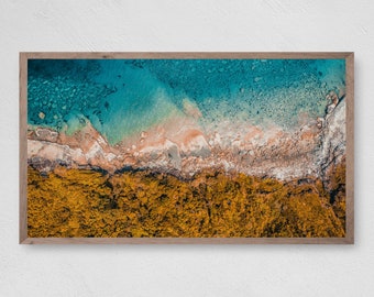 Beach Shore Samsung Frame TV Art, Coastal Download