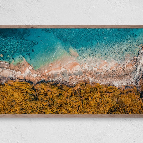 Beach Shore Samsung Frame TV Art, Coastal Download