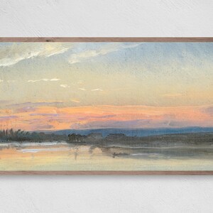 Samsung Frame TV Art, Sunset Lake, Frame TV Art, Samsung Art TV, Digital Download for Samsung Frame, Digital Tv Art