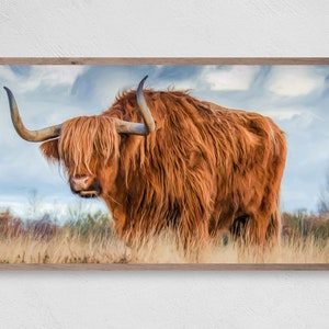 Samsung Frame TV Art, Ya, Highland Cow, Instant Download, Farmhouse, Frame TV Art, Samsung Art TV, Digital Download