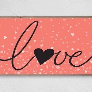 Valentine&#39;s Day Samsung Frame TV Art, Love Tiny Heart Art, Instant Download, Valentine, Frame TV Art, Samsung Art tv