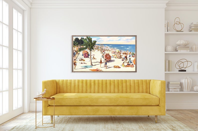 Samsung Frame TV Art, Téléchargement instantané, Retro Fun Beach, Samsung Art TV, Téléchargement numérique pour Samsung Frame image 7