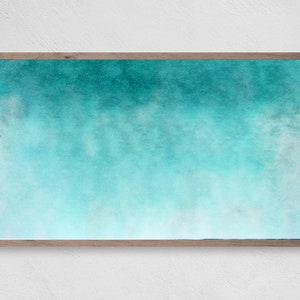 Samsung Frame TV Art, Instant Download, Blue Watercolor Wash, Samsung Art TV, Digital Download for Samsung Frame
