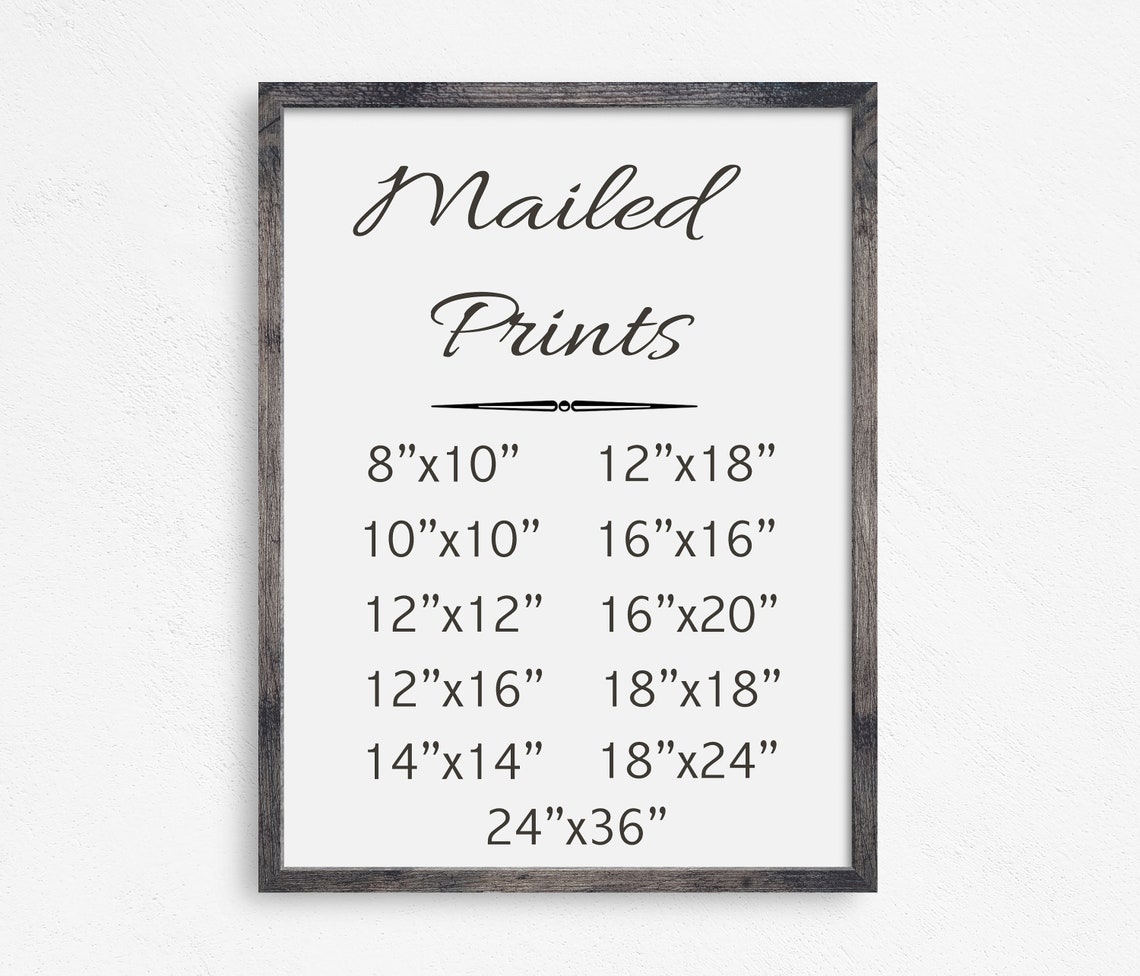 Mailed Prints Shipping Services Ships Worldwide Wall Art Etsy