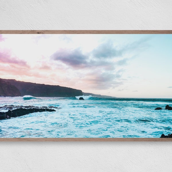 Cotton Candy Ocean, Samsung Frame TV Art (Digital Download)