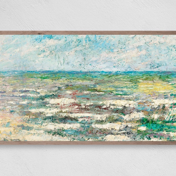 Abstract Ocean Waves Samsung Frame TV Art (Digital Download)