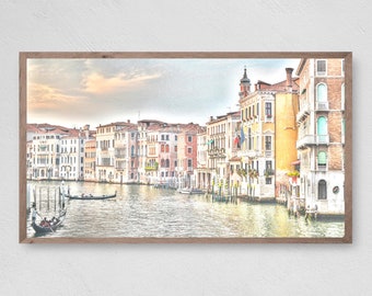 Samsung Frame TV Art, Venice Canal, Instant Download, Italy, Samsung Art TV, Digital Download for Samsung Frame, Instant Download