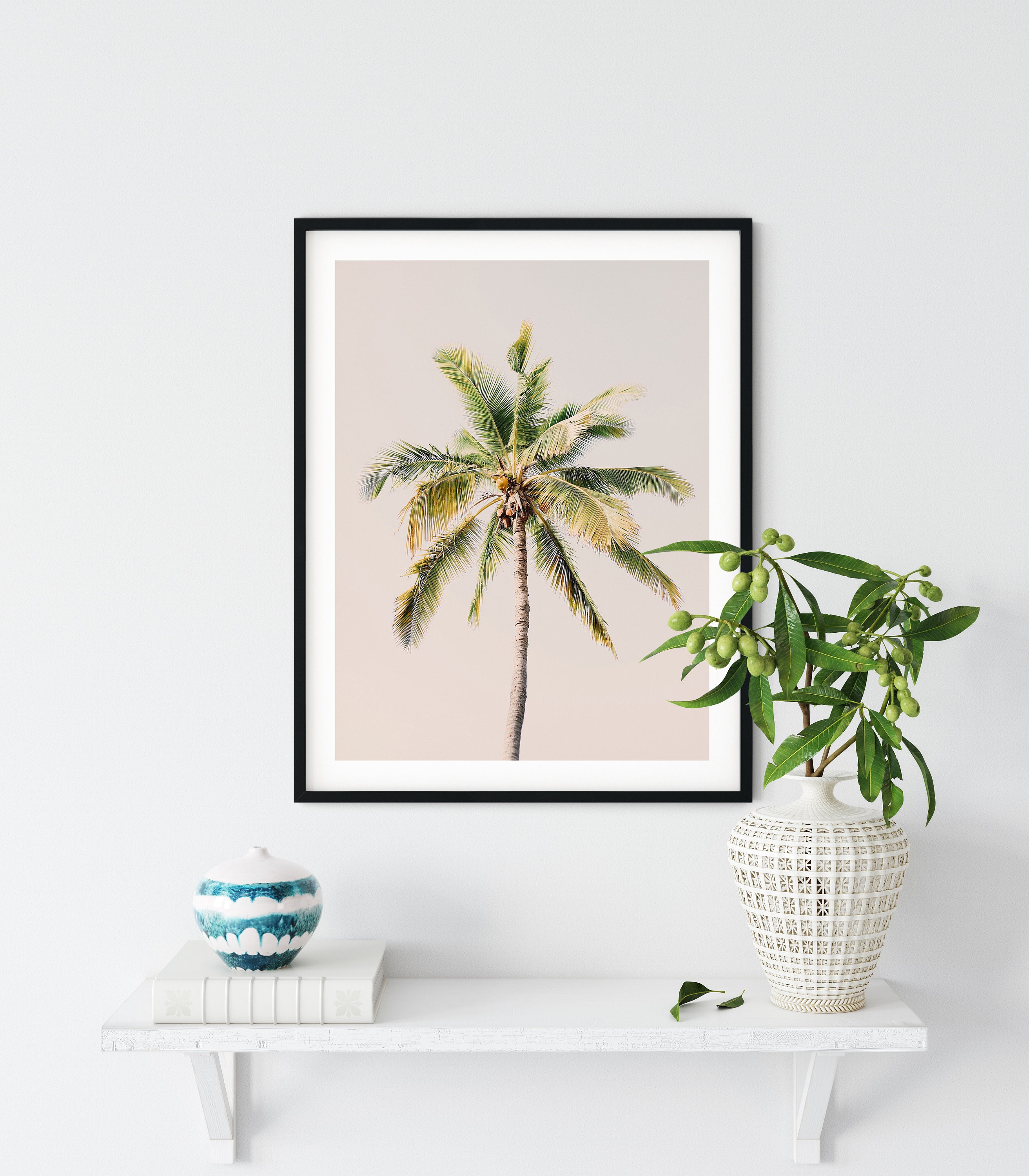 Single Palm Tree Print Printable Beach Wall Decor Beach | Etsy