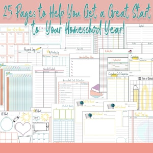 Homeschool Get Started & Yearly Planning Packet Bundle