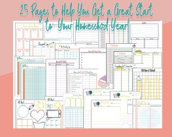 Homeschool Get Started & Yearly Planning Packet Bundle