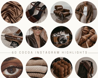 60 Best Seller Brown Instagram story highlight Covers |Instagram story highlight icons |Aesthetic IG Highlights |Cocoa Instagram highlights