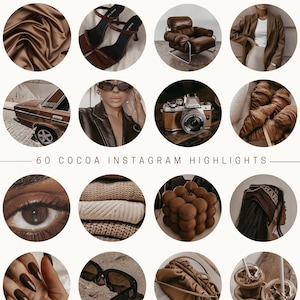 60 Best Seller Brown Instagram story highlight Covers |Instagram story highlight icons |Aesthetic IG Highlights |Cocoa Instagram highlights