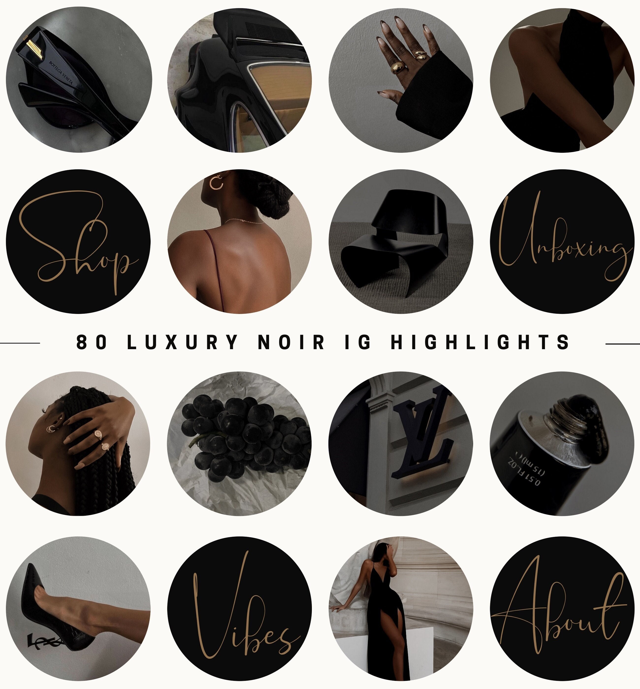 80 Best Seller Noir Black Instagram Story Highlight Covers | Instagram  Story Highlight Icons |aesthetic IG |black Instagram Highlights - Etsy, image size:2600x2800