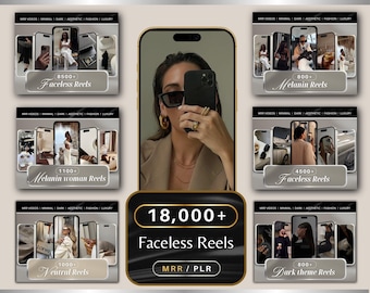 18000+ gezichtsloze video's voor Instagram-reels | Rijke lifestylevideo's | Melanine-molens |Reismolens | Auto's, jacht, vliegtuig, miljonair | PLR MRR
