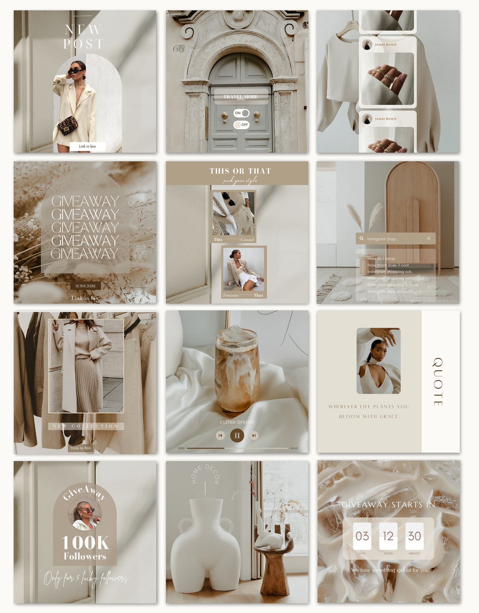 80 Instagram Post Templates Nude Instagram Post Engagement Etsy