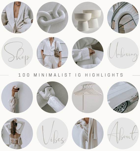 Stylish Instagram Highlight Covers 100 Minimal Aesthetic -  Israel