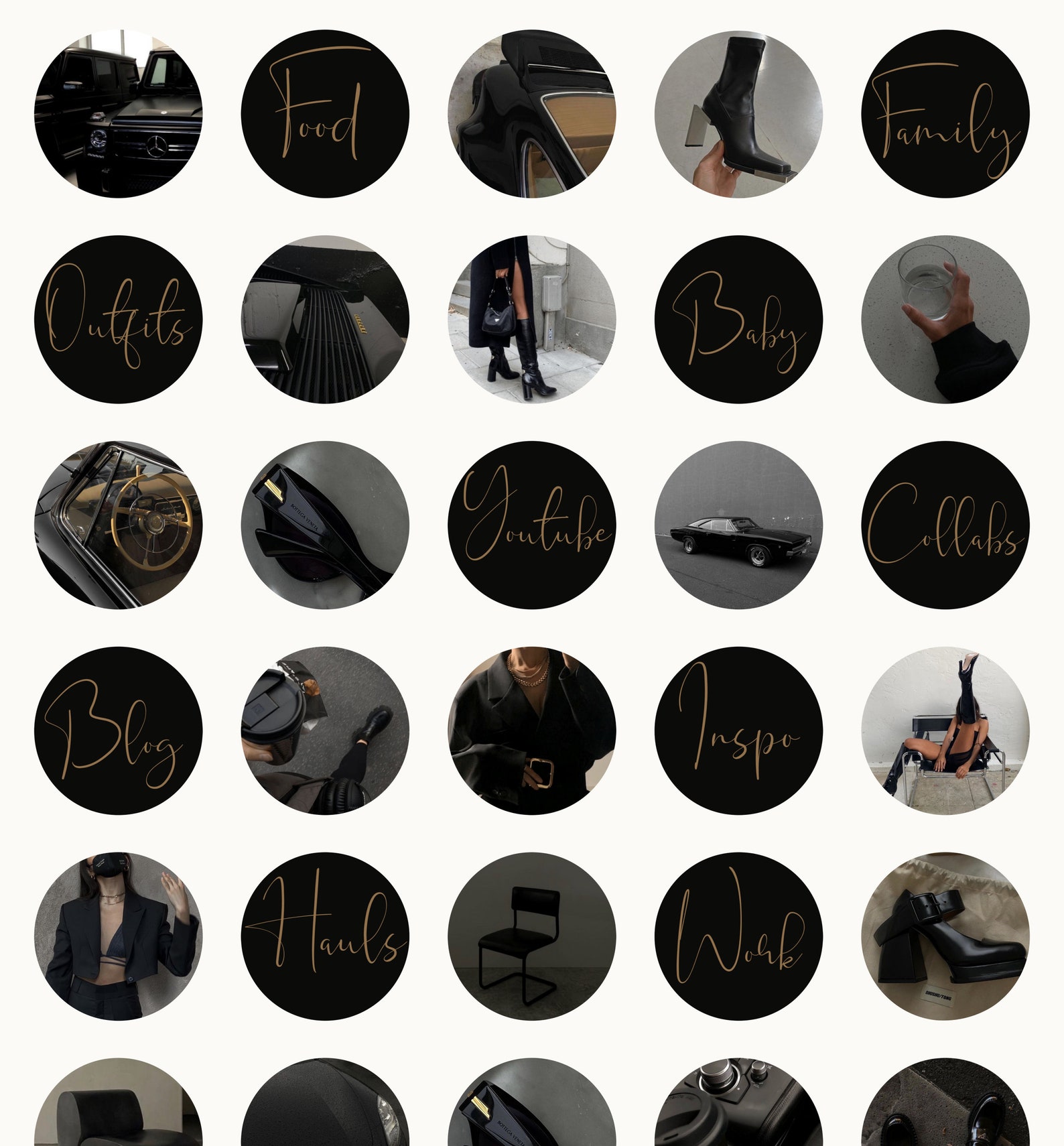 80 Best Seller Black Instagram Story Highlight Covers | Instagram Story ...