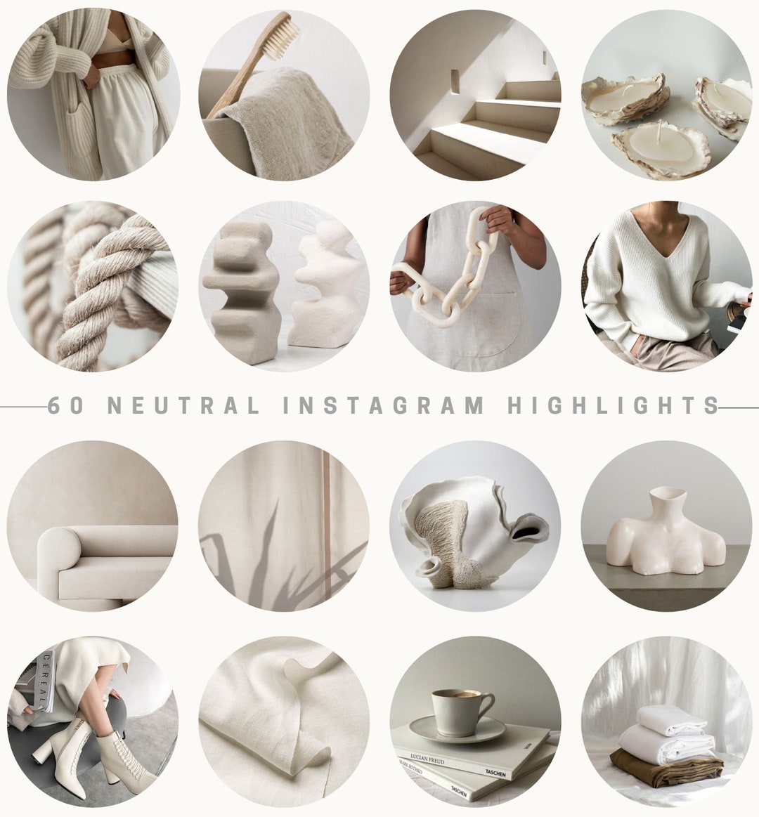 60 Neutral Instagram Story Highlight Covers Instagram Story - Etsy