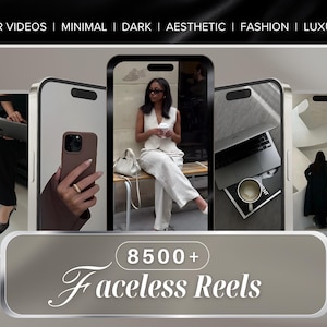 Instagramリール用顔なし動画8500本以上｜マスター再販権付き、美的かつ顔なしデジタルマーケティング動画｜PLR MRR Canva