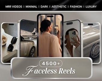 4500+ Aesthetic Faceless Reels | MRR PLR Canva (Digital Download)