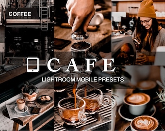 4 Lightroom mobile presets cafe| instagram blogger presets|aesthetic presets|coffee presets|brown presets|barista blogger|Coffee presets