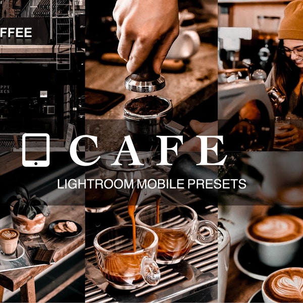 4 Lightroom mobile presets cafe| instagram blogger presets|aesthetic presets|coffee presets|brown presets|barista blogger|Coffee presets