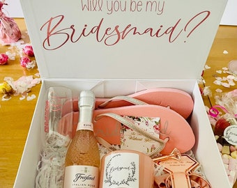 Bridesmaid Proposal Gift Box, Bridesmaid Proposal Box, Personalised Bridesmaid Proposal Gift Box, Bridesmaid Box, content not included