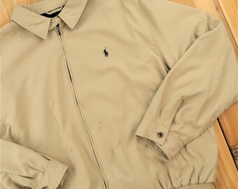 cream polo jacket