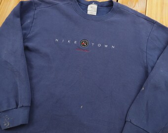 00'S Nike One Point Logo Sweatshirt Trainer Men's M size cotton gray type Vintage Second Hand