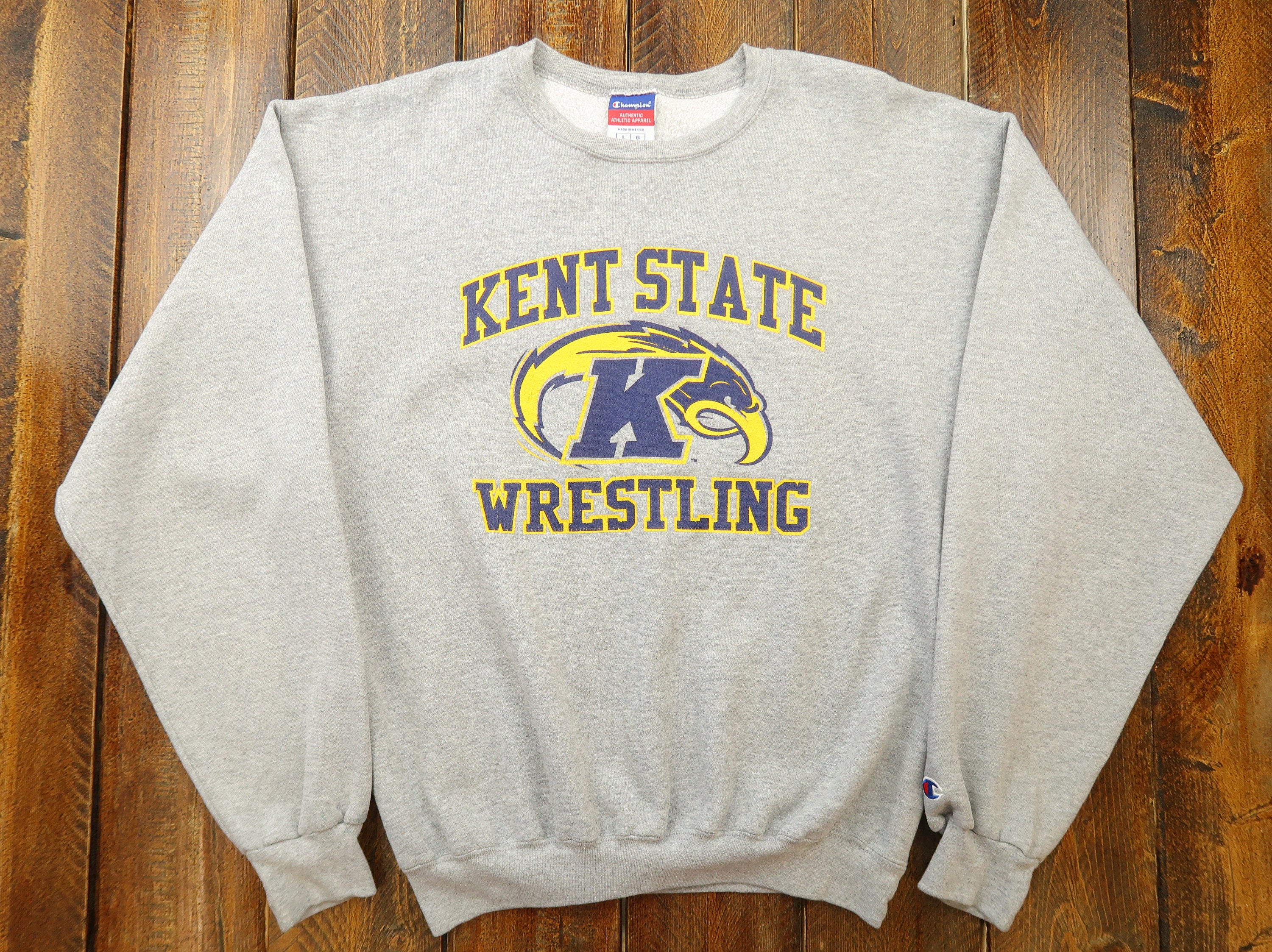 Vintage Champion Kent State Wrestling Sweatshirt Size Large G6 | Etsy