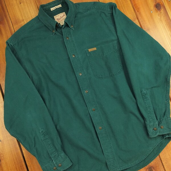 Woolrich Vintage Button-Up Shirt Size Medium Z5