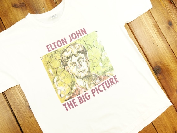 1997 Elton John "The Big Picture" T Shirt Size XL