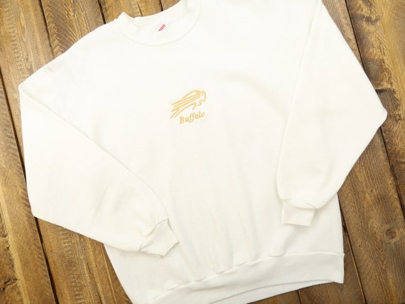 Buffalo Bills Vintage Golden Embroidered Sweatshir