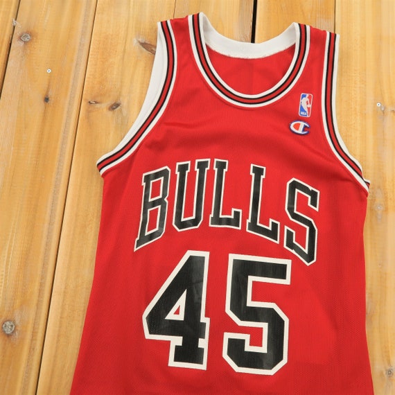 Chicago Bulls Michael Jordan Vintage Champion Jers