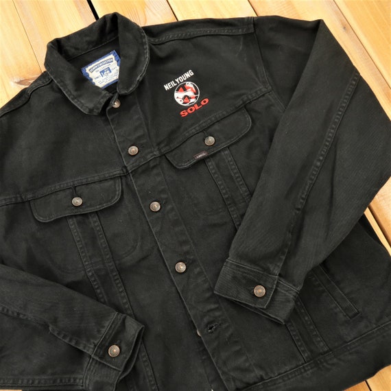 Neil Young Solo Vintage Lee Denim Jacket Size XL B