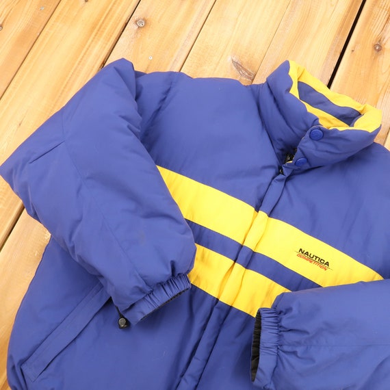 Nautica Reversible Duck Down Vintage Ski Jacket Si