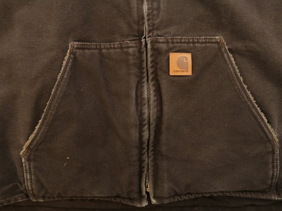 Vintage Carhartt Fleece Lined Vest Size 3XL Z10