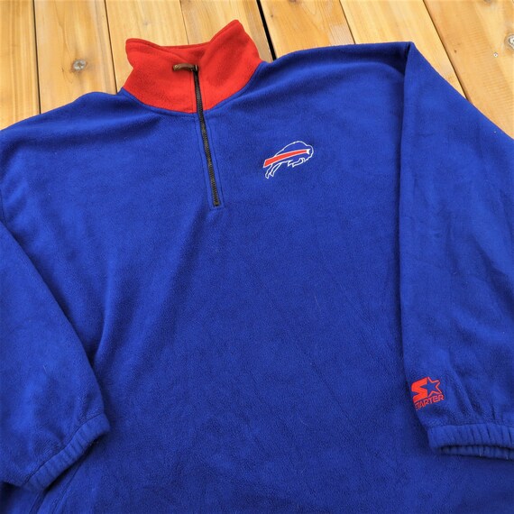 Buffalo Bills NFL Vintage Starter Quarter Zip Flee