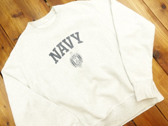 Navy Champion Reverse Weave Crewneck Vintage 90s S