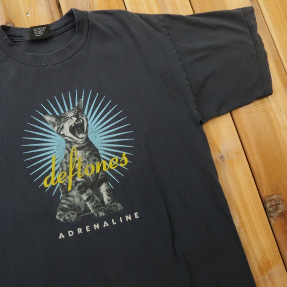 Deftones Adrenaline Screaming Cat Band Vintage T S