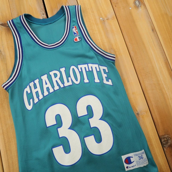 Charlotte Hornets Alonzo Mourning Champion 90s NBA